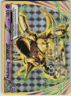 Pokemon TCG Nidoking BREAK Rare BREAK XY - Evolutions 46/108 - Image 1