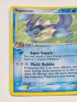 Pokemon TCG Unseen Forces Vaporeon 19/115 Rare Holo Card - Image 2