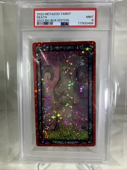PSA 9 Mint Metazoo Tarot Death Holo Rare TCG Target Exclusive 2022 Box Pokemon - Image 1