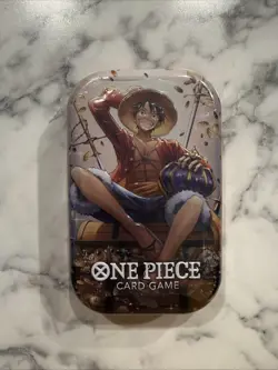 💎 One Piece Tin Pack Set Vol. 2 Monkey D. Luffy 💎 FACTORY SEALED - Image 1