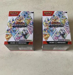 x2 Pokemon TCG Prismatic Evolutions BOOSTER BUNDLE SEALED - Image 1