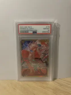 One Piece Card Game-Monkey.D.Luffy Op05-119 Full Art/Alt Art Sec Set PSA10 Eng - Image 3