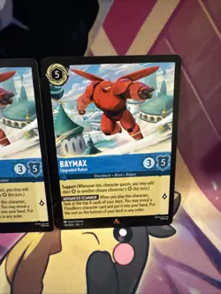 X3 Disney Lorcana TCG Archazias Island Baymax Upgraded Robot 175/204 Rare - Image 4