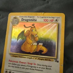 Pokemon TCG Dragonite Fossil Set 4/62 Holo HP - Image 2