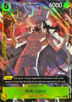 • Rob Lucci • ST29-013 SR Egghead Starter Deck Holo Foil One Piece TCG NM - Image 1