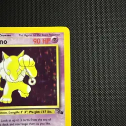 Pokemon TCG Hypno Fossil Holo Card 8/62 Unlimited Rare, LP/NM Condition - Image 3