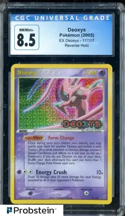2005 Pokemon Ex Deoxys #17/107 Reverse Holo Deoxys CGC 8.5 NM-MT+ - Image 1