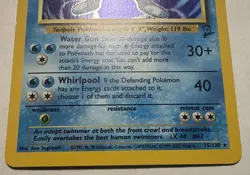 Poliwrath Base Set 2 Holo Vintage Pokemon Card 15/130 Mod Play+ - Image 2