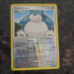 Snorlax 37/130 Reverse Holo - Diamond & Pearl 2007 - Vintage Pokemon Card LP/NM - Image 2
