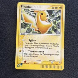Pokemon Pikachu Black Star Promo 012 E-Reader Holo Card 2003 NEAR MINT+ WOTC - Image 1