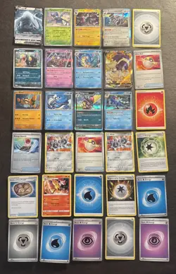 (30) Card Lot Pokemon Cards & Tin Case:Pokemon: Trading Card Game - Image 1