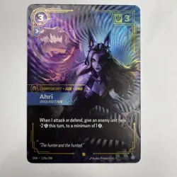 Riftbound - Ahri Inquisitive - ALT ART - 119a/298 - FOIL - NM - Image 1