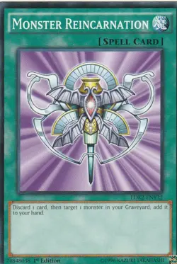 YUGIOH CARD MONSTER REINCARNATION LDK2-ENY32 1ST EDITION - Image 1