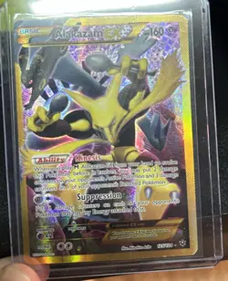 Alakazam EX Gold Secret Rare 125/124 XY Fates Collide Pokemon Card - Image 2