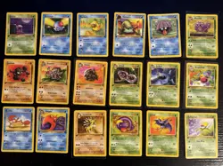 Pokemon Tcg 1st Edition Fossil Card Lot Golem Kingler Weezing - Image 1