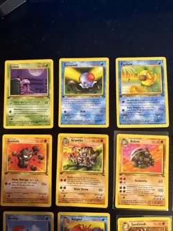 Pokemon Tcg 1st Edition Fossil Card Lot Golem Kingler Weezing - Image 2