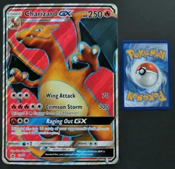 Pokemon CHARIZARD GX SM60 Black Star Promo (Jumbo/Oversized Size) NM - Image 1