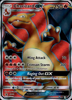 Charizard GX SM60 Promo SM Black Star Promos Pokemon NM - Image 1