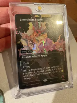 Bitterbloom Bearer SERIALIZED FOIL 303/500 Lorwyn Eclipsed MTG Rebecca Guay - Image 1