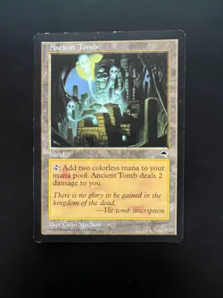 MTG Magic the Gathering Ancient Tomb 45a4 Tempest - See pictures for condition - Image 1