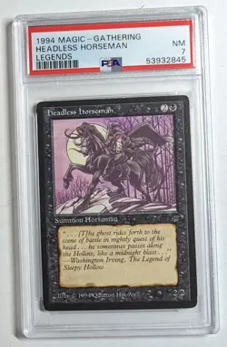1994 Magic the Gathering Legends Headless Horseman PSA 7 NM! - Image 1