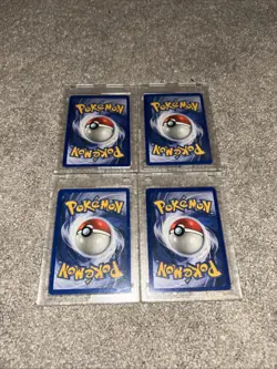 Pokemon Cards Mew Base Set Halo Rare Lot Of 4 151 - Image 2