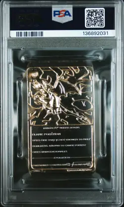 1999 BURGER KING POKEMON GOLD CARDS CHARIZARD PSA 7 - Image 2