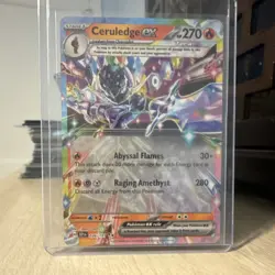 Pokemon TCG Ceruledge ex 036/191 Sv08: Surging Sparks Tera Holo Double Rare - Image 1