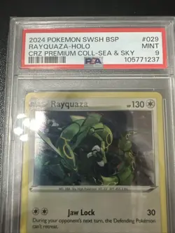 Rayquaza SWSH029 Holo Rare Pokemon SWSH Crown Zenith Promo PSA 9 MINT - Image 2