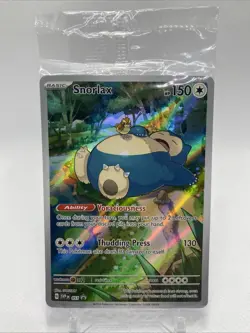 SEALED Pokemon Snorlax SVP 051 Scarlet & Violet 151 Holo Black Star Promo - Image 1