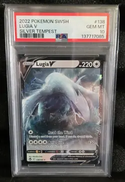 PSA 10 Lugia V #138 Pokemon SWSH Silver Tempest English 2022 - Image 1