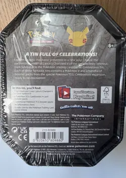 Pokemon TCG Celebrations Dark Sylveon V Tin 2021 Standard Size Train On Edition - Image 2