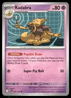Pokemon TCG Pokemon Kadabra Kadabra Uncommon Regular - Image 1