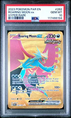 2023 Pokemon Roaring Moon Ex 262 Pokemon Paradox Rift PSA 10 - Image 1