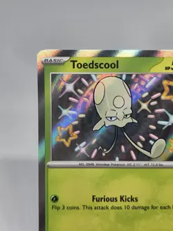 Pokemon TCG Toedscool 105/091 SV: Paldean Fates Holo PAF EN English Shiny 🌟 - Image 2
