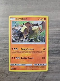 Pokemon TCG Terrakion SM223 Holo Black Star Promo NM - Image 1