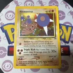 2001 Pokemon Neo Discovery Hitmontop 3/75 Holo Lightly Played - Image 1