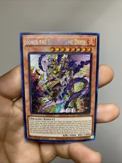 Yugioh! Horus the Black Flame Deity - PHNI-EN018 - Secret Rare - 1st Edition NM - Image 1