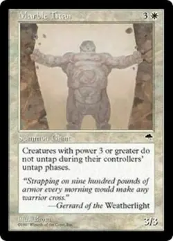Marble Titan MTG Tempest Rare LP - Image 1