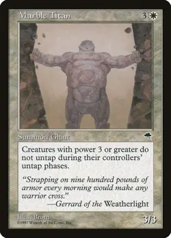 MTG Magic the Gathering Marble Titan (28/350) Tempest LP - Image 1