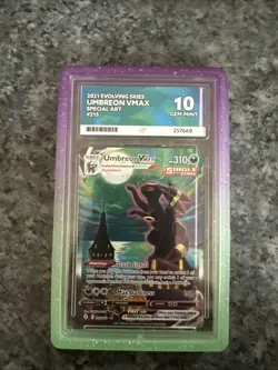 Umbreon VMAX 215/203 Evolving Skies Alt Art🌙-ACE GEM MINT 10-PERFECT SUBGRADES - Image 1