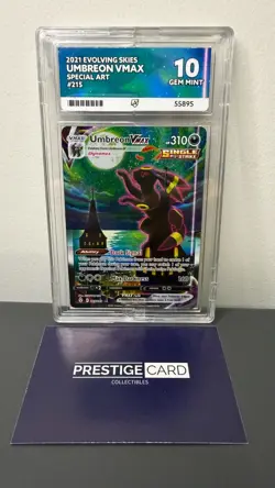 Umbreon VMAX 215/203 Evolving Skies Alt Art ACE GEM MINT 10 Perfect Subgrades! - Image 1