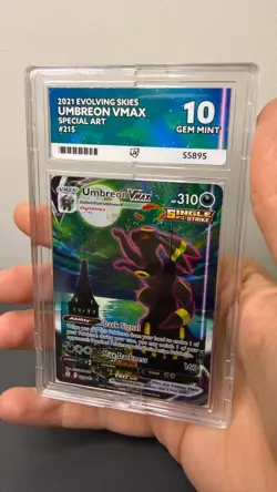 Umbreon VMAX 215/203 Evolving Skies Alt Art ACE GEM MINT 10 Perfect Subgrades! - Image 2