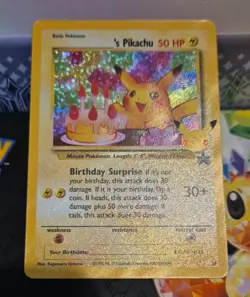 Pokemon TCG | Birthday Pikachu | Celebrations 25th Anniversary | M/NM | 24 - Image 1