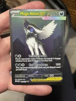 2025 Pokemon EN Mega Absol EX Special Illustration Rare Holo 180/132 NM - Image 1