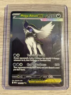 Pokemon Card Absol ex 180/132 Mega Evolution Holo 2 Gold Star Rare - Image 3