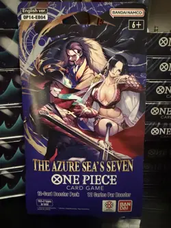 One Piece TCG The Azure Sea’s Seven OP 14 Booster sleeves. Lot Of 10. - Image 3