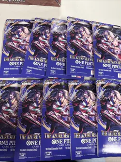(10) One Piece TCG: The Azure Sea's Seven Sleeved Booster OP-14 English. - Image 3