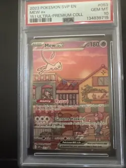 Mew ex 053 Sv: Scarlet & Violet Promo Cards Holo PSA 10 - Image 1