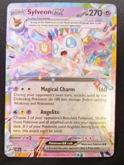 Sylveon ex 086/191 NM Double Rare Pokemon TCG Card SV08: Surging Sparks English - Image 1